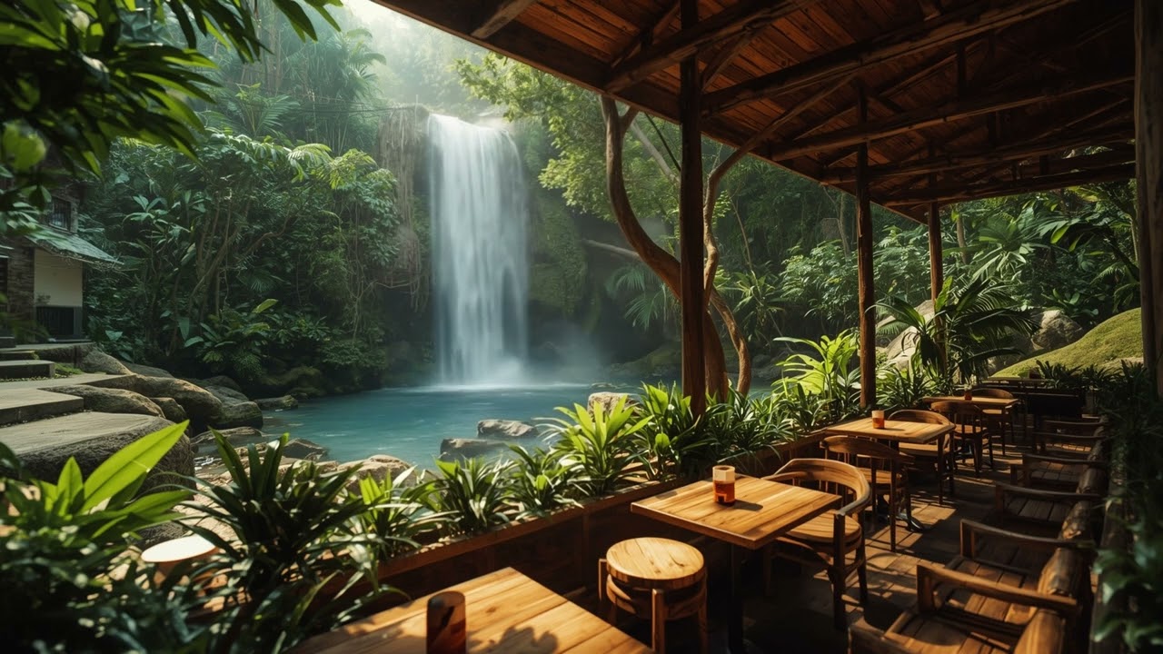 Calm Morning Classic Jazz + Sound Nature for Background Music Study and Work - Relaxing Ambience