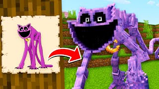 TUDO QUE EU DESENHO APARECE NO MINECRAFT POPPY PLAYTIME!