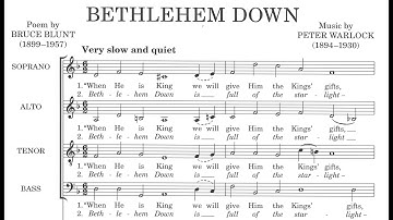 Peter Warlock - Bethlehem Down (score video)