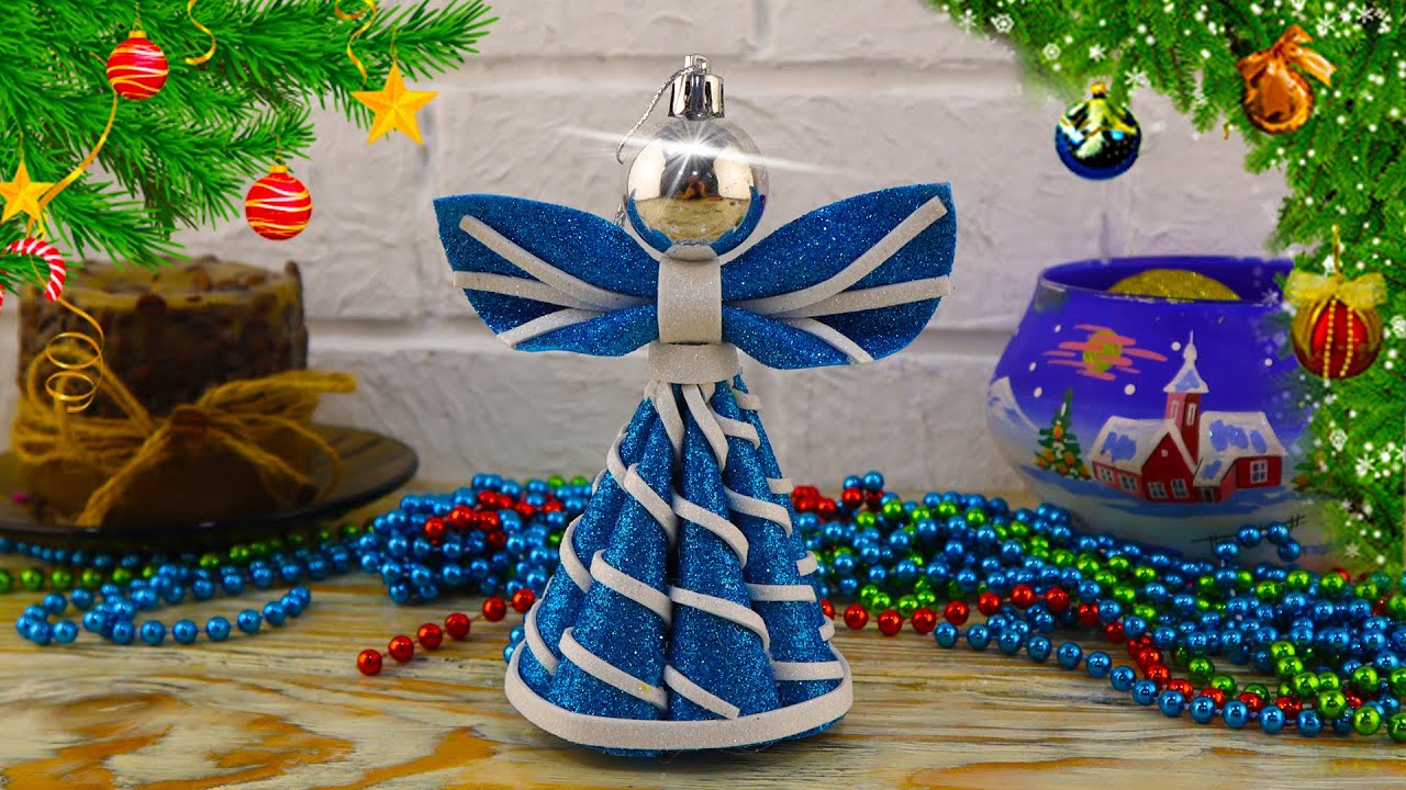 АНГЕЛ из Фома ЛЕГКО и БЫСТРО НОВОГОДНИЕ ИГРУШКИ Своими Руками DIY Christmas Angel