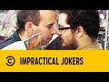 Murray Eskimo Kisses A Stranger | Impractical Jokers