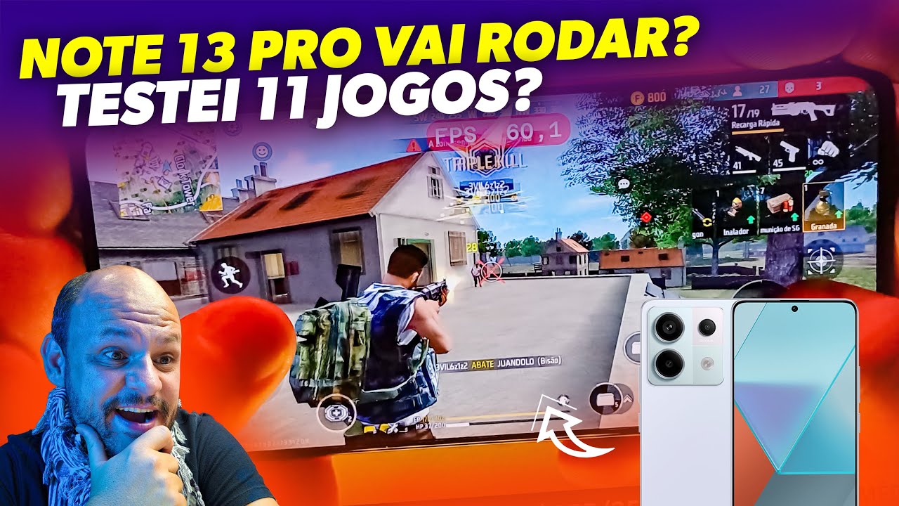 REDMI NOTE 13 PRO 5G É BOM PARA JOGOS PESADOS? GAMING TEST YouTube