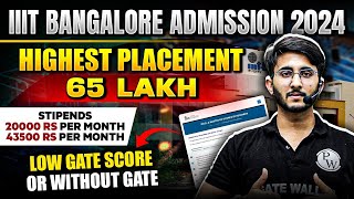 IIIT Bangalore Admission with Low GATE Score or Without GATE