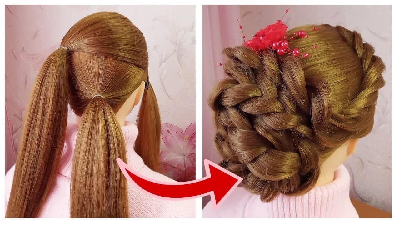 New Latest Bun Hairstyle With Trick  Easy wedding/party 