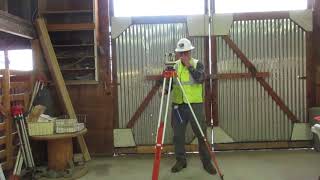 Setting a Transit to Level by Operator Hanley