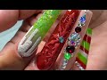 WATCH ME WORK | CHRISTMAS GRINCH REMIX NAILS | FREESTYLE