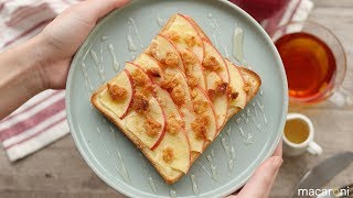 パイみたいなサクサク食感♪ アップル クランブル トースト のレシピ 作り方