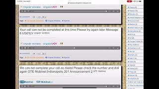 Your call can not be completed at this time, Please try again later.