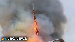 Fire destroys iconic 400yearold building in Copenhagen