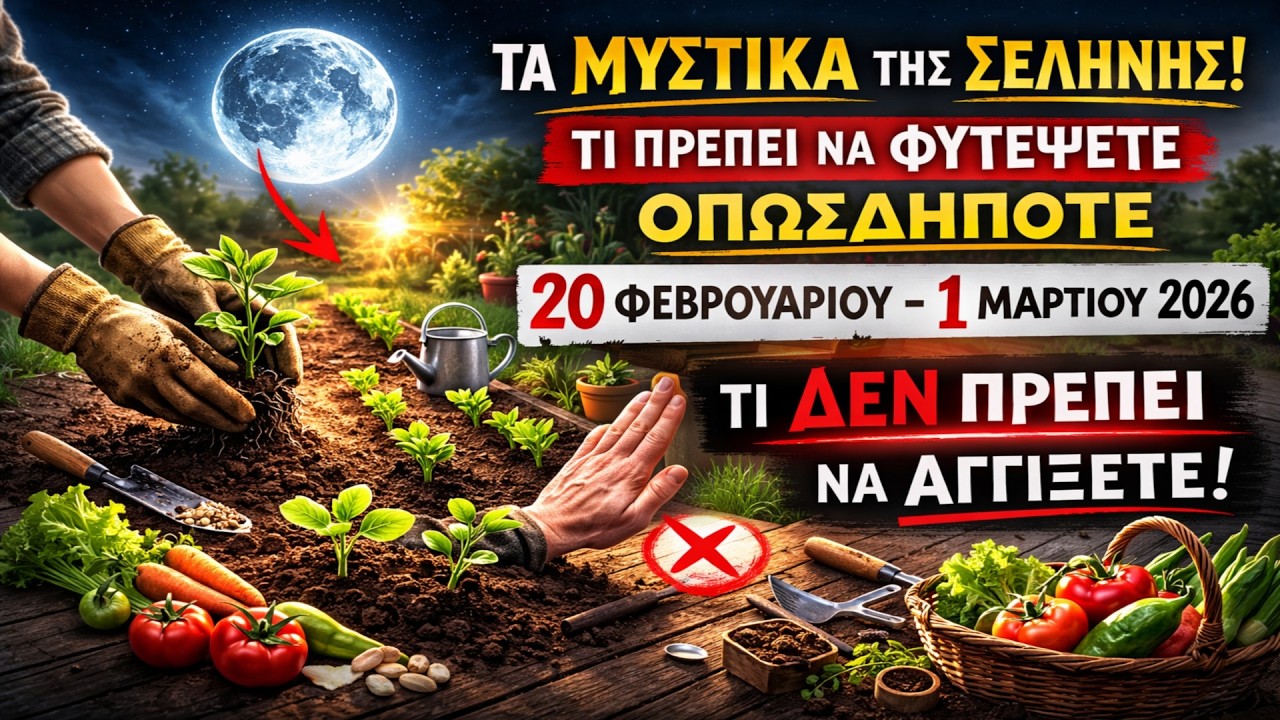 ΤΑ ΜΥΣΤΙΚΑ ΤΗΣ ΣΕΛΗΝΗΣ: Τι πρέπει να φυτέψετε ΟΠΩΣΔΗΠΟΤΕ από τις 20 Φεβρουαρίου έως την 1η Μαρτίου