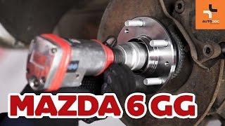 How to replace Tyre bearing on MAZDA 6 Station Wagon (GY) - video tutorial