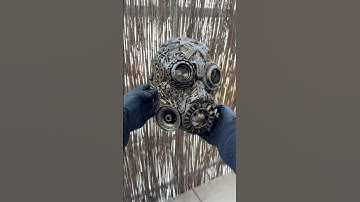Super detailed steampunk style mask. #mask #steampunk