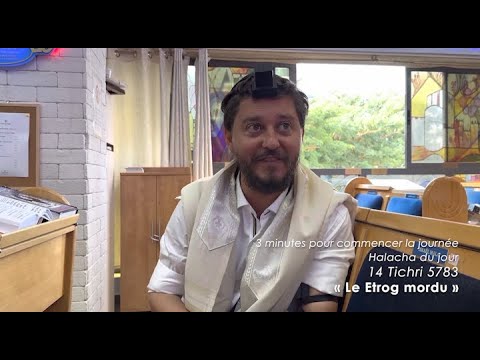 3MN DE TORAH POUR COMMENCER LA JOURNÉE - LE ETROG MORDU