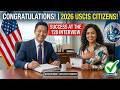 Actual Interview of U.S. citizenship 2026, Full N-400 Naturalization Interview, Small talk #n400