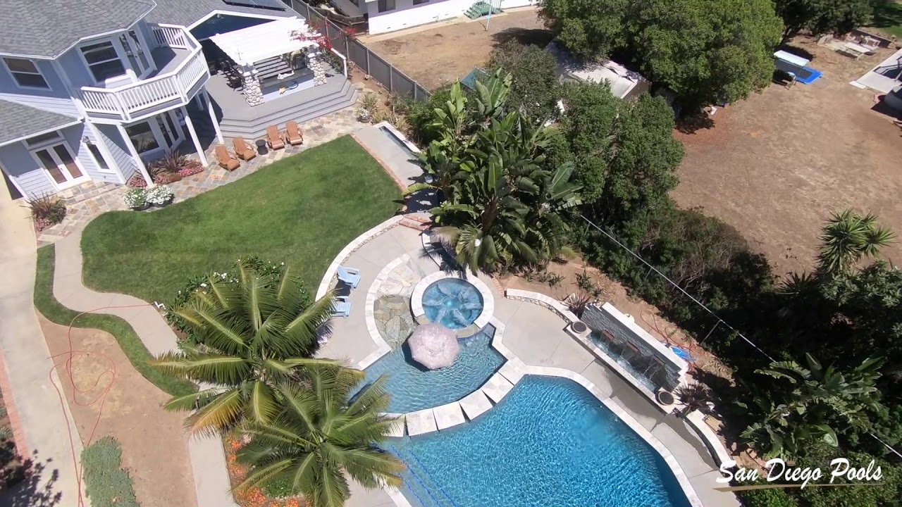 San Diego Pools - Ultra Custom Pool and Spa with Water Feature