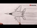 Как нарисовать Военный Самолет Истребитель легко
