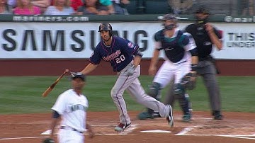 MIN@SEA: Colabello drives a two-run double to center