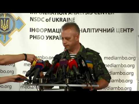 Andriy Lysenko. Ukraine Crisis Media Center, 31st of July 2014