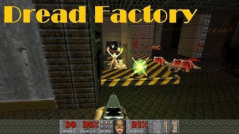Doom 2: Dread Factory by sectrslayr - the hard version - UV 1st try - big monsters, little weapons