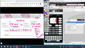 Ti-nspire Cx II: Modeling and Writing equations with variables on both sides using NSOLVE