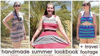 Today's video is a fun summer look book featuring my 3 favorite go to
outfits, and each of the outfits are handmade in hopes inspiring
shoppers...