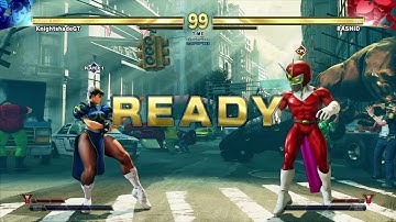 Street Fighter V Arcade Edition - 1080p at 60fps - Chun-Li vs Viewtiful Joe Rashid [Gaming Trend]