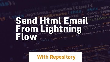 Send html email from lightning flow