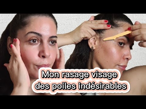 Mon épilation visage contre les poiles  indésirables .