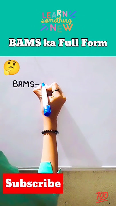 BAMS Full Form ✍️ || what is the full form of BAMS #learning #bams #viral