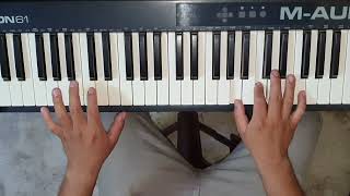 Video thumbnail of "Canto De Gratitud Melodia En Piano Con Bajo Sol Mayor"