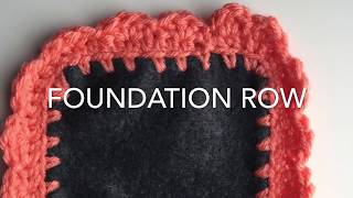 Crochet Border Fleece Blanket Foundation Row