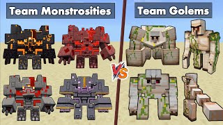 : All Iron Golems vs All Monstrosities (Minecraft Dungeons) -All Iron Golems vs Dungeons Monstrosities