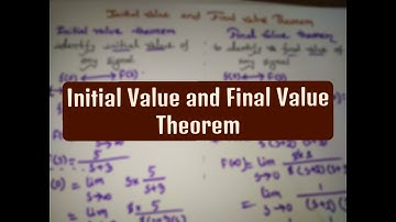 Initial value and final value theorem of Laplace Transform in Bangla