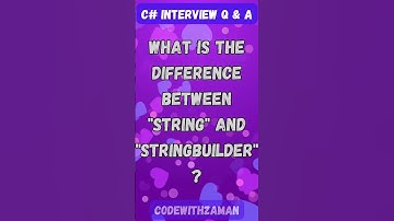 string vs StringBuilder in C# | Performance Explained with Examples