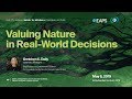 Valuing nature in realworld decisions