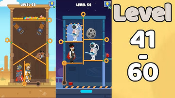 Pull Him Out walkthrough Level 41 - 60 | Mronger