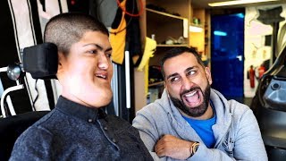 Yianni Grants 'Wheelchair Wrap' Wish for Azeem