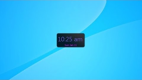 Prestos Clock Windows 7 Gadget