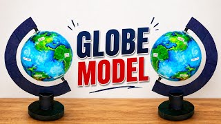 Globe Model for school project | 3d globe model for school project Easy | working model of globe