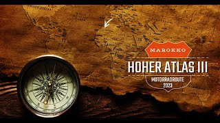 Hoher Atlas III - von Ouarzazate bis Ouzoud - Marokko MotorradTour 2023 (Animierte Route)