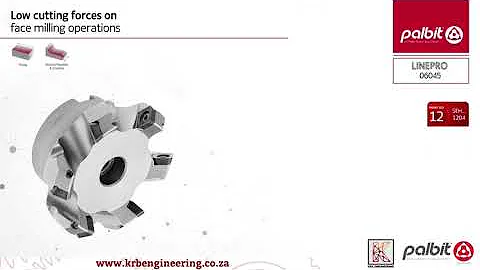 Palbit South Africa Linepro 06045 Face Milling Cutter Range