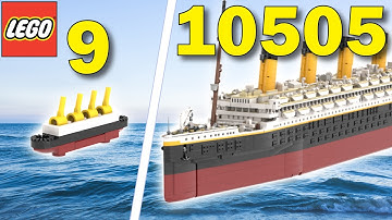 Lego Titanic in Different Scales - Size Comparison