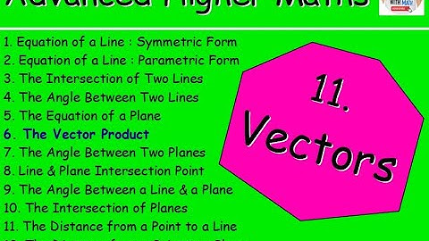 11.6 Vectors 6: The Vector Product (Cross Product) - Advanced Higher Maths Lessons @MrThomasMaths