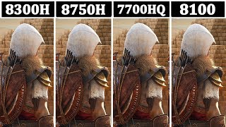 GTX 1060 | I5 8300H vs I7 8750H vs I7 7700HQ vs I3 8100 | Tested 15 Games |