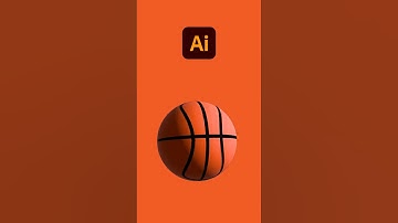 How to Make a 3D Basketball in Illustrator #adobeillustrator