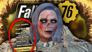 Fallout 76 PTS - All Ghoul Character Customization Options! - [New Unique Aesthetics]
