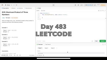 Day 483: LeetCode Problem 628. Maximum Product of Three Numbers - Swift
