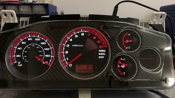 Mitsubishi Lancer EVO 8 Xtuners LED gauge cluster
