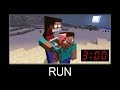 Minecraft wait what meme part 448 (scary herobrine and steve)