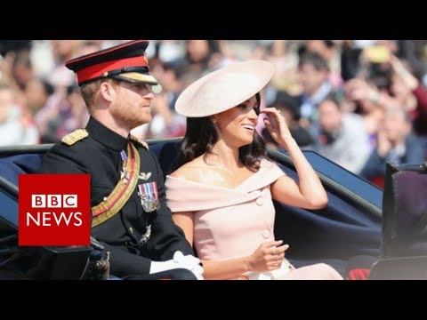 Royals join Queen at birthday parade - BBC News